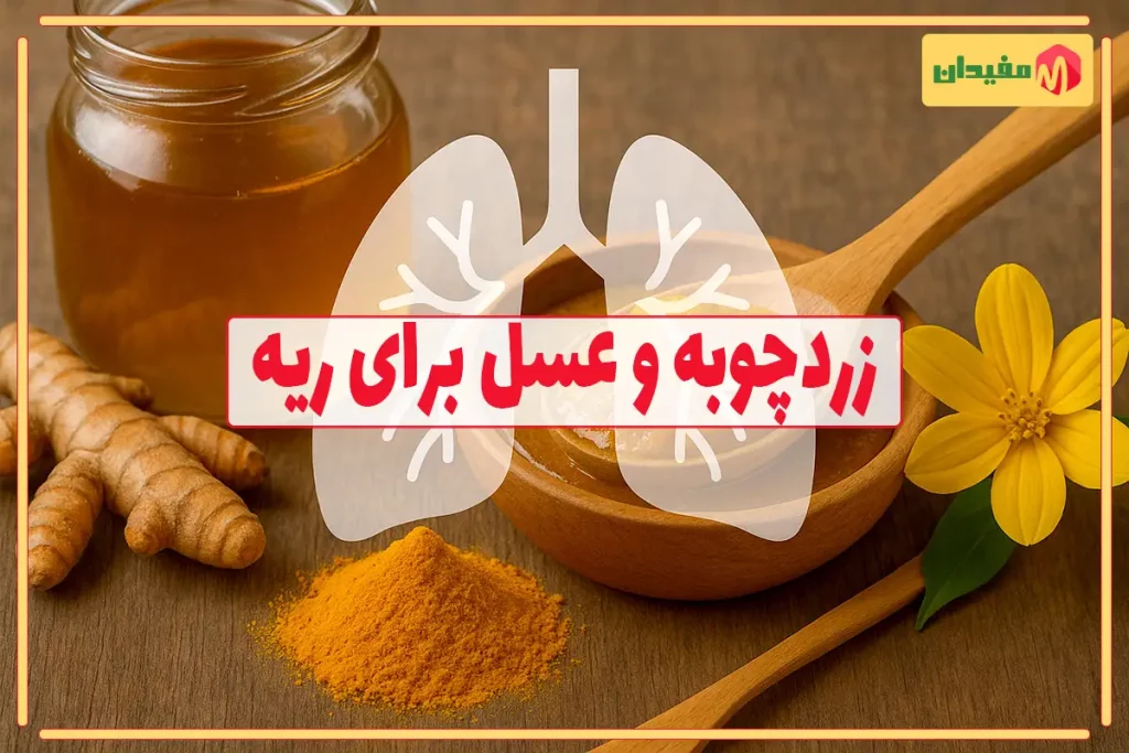 خواص زردچوبه و عسل برای ریه