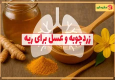خواص زردچوبه و عسل برای ریه